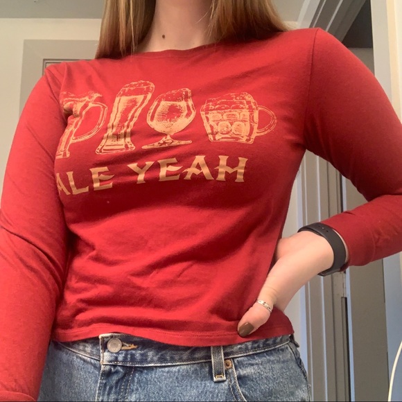 Ale Yeah Long Sleeve Crop - Picture 1 of 5